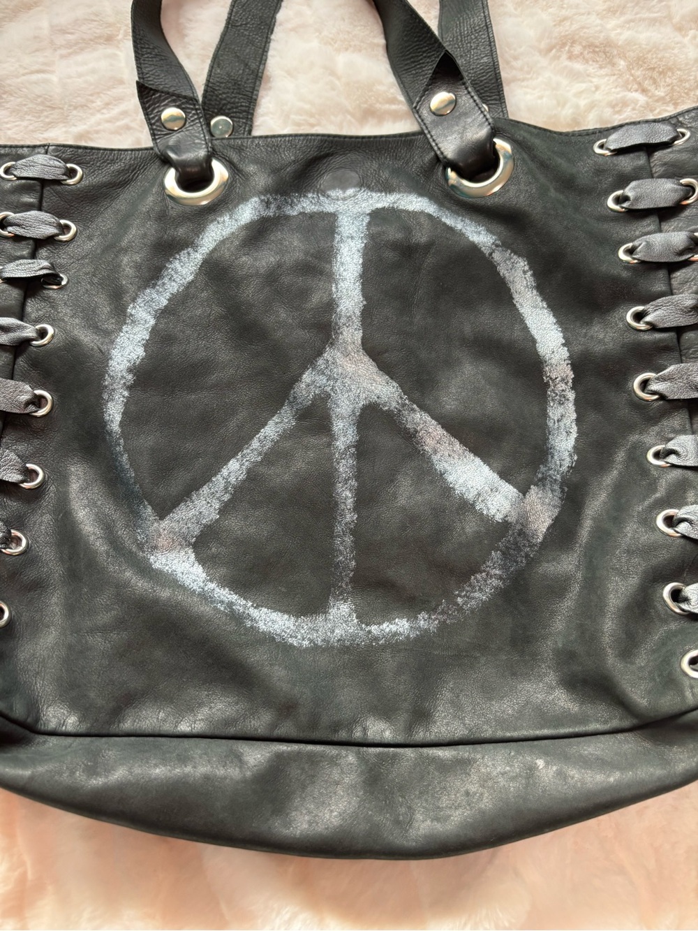 Eyes of Ruth Boho peace sign festival Bag - Picture 14 of 17